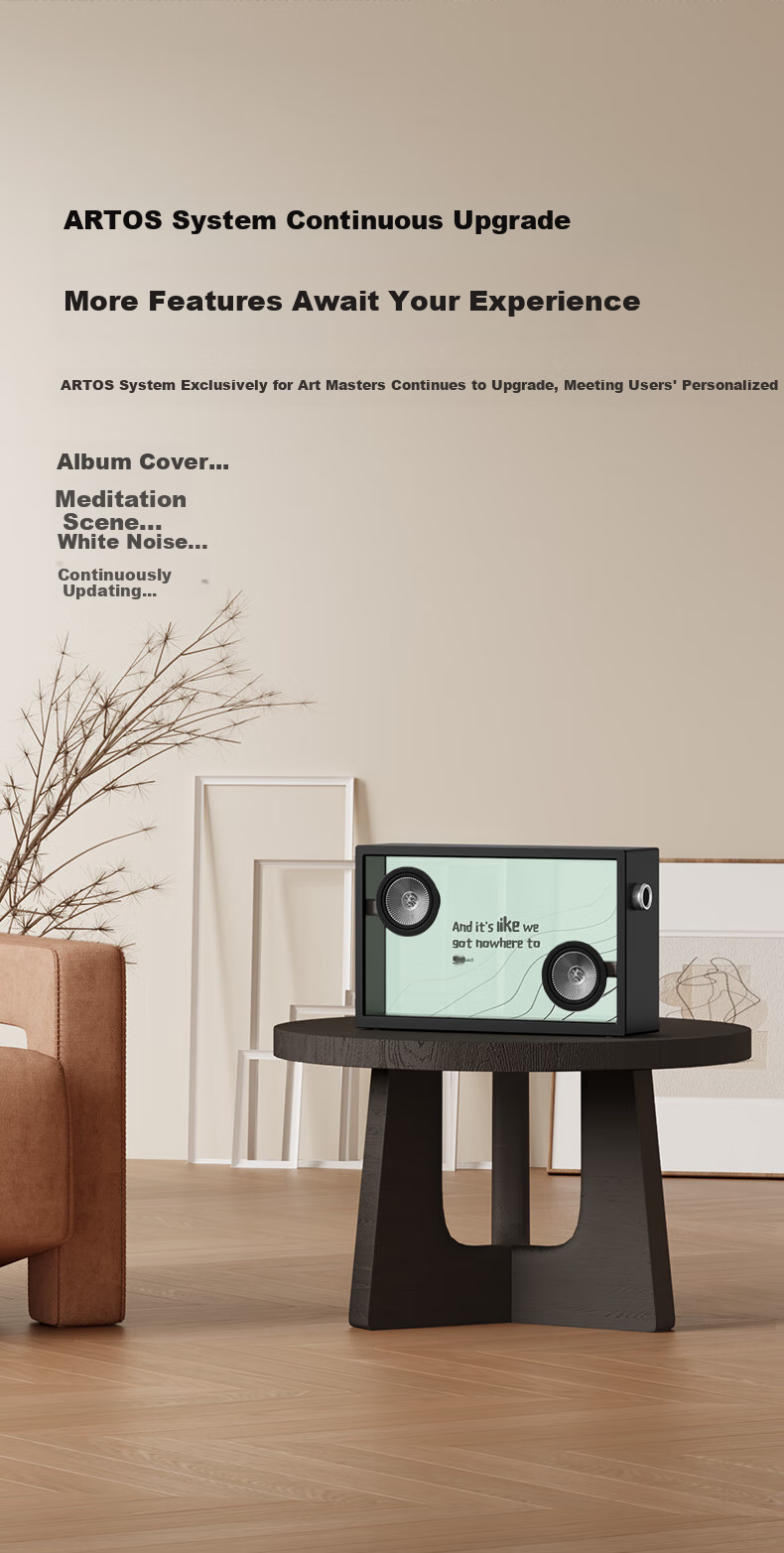 ART'MASTER Art 1 Floating Transparent Lyrics Speaker, Visual Desktop Bluetooth Speaker, Home Living Room Bedroom Speaker, Smart Home Birthday Gift 9