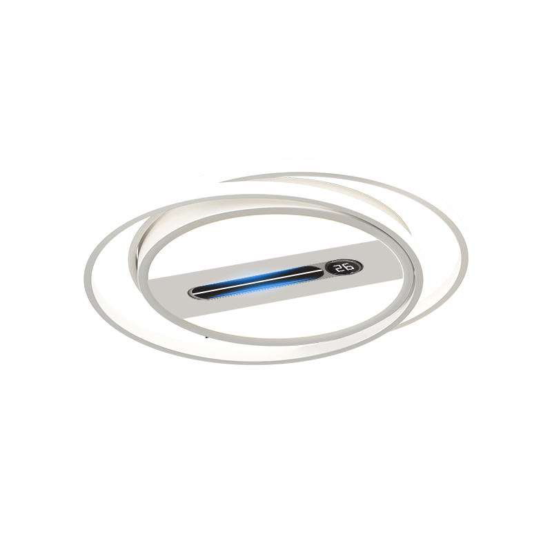 Dell Ceiling Bedroom Light New Pure Eye Protection Smart Voice Control Bladeless Fan Lamp Integrated Silent Modern Style