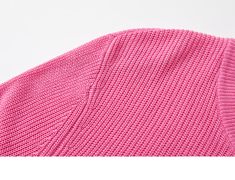 Dme [Sweet Oxygen Sweater] Spring And Autumn Youthful Fashionable Hollow Design Pink Airy Stylish Knit Sweater for Wome 16
