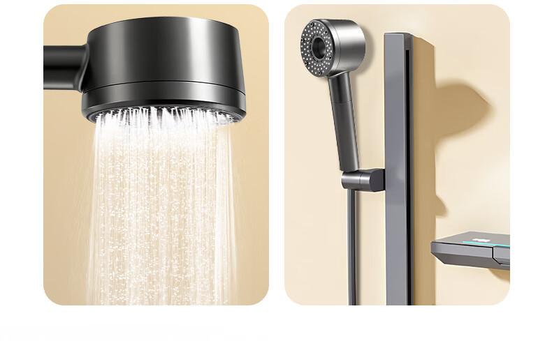 Jingmi Premium Handheld Shower Head Single Nozzle Pressure Boosting Bathroom Spray Five-Mode Water Purification Filter Shower Head 9