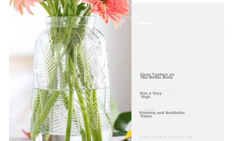 Jidukongjian Glass Vase, Flower Arrangement Vase, Hydroponic Plant Ecological Bottle, Transparent Desktop Vase for Living Room And Office Desk, Home Decor Ornament 16