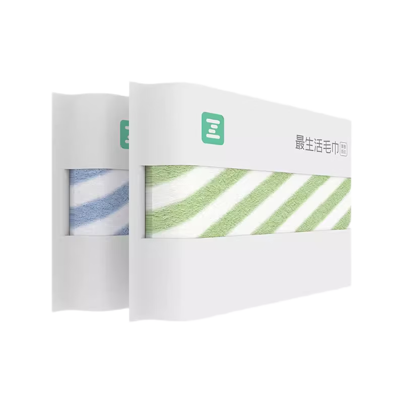 A-Life Sealed Striped Towel, Pure Cotton, 2-Pack, Xinjiang Long-Staple Cotton Class A Towel for Men's Sports