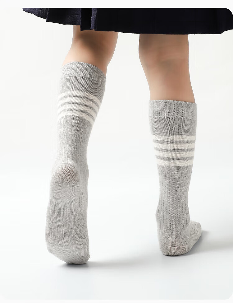 LangSha Kids Socks Girls Warm Long Tube Socks Autumn Winter New American Style Boys Student Calf Cotton Socks 3