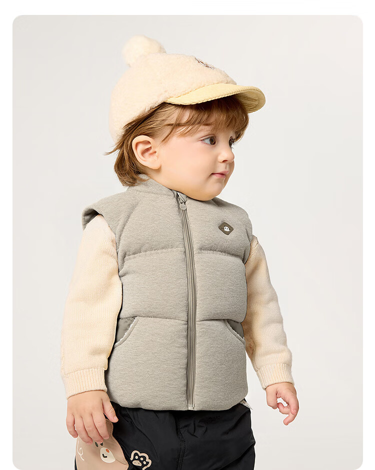 Balabala Kids Baby Down Vest Boys Warm Jacket 2025 Winter Collection [Mall Edition] 201425101104 7