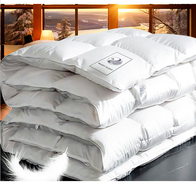 MUJI Class A 100% White Goose Down Comforter Autumn and Winter Quilt Core 220*240cm【Fill 2000g】 8