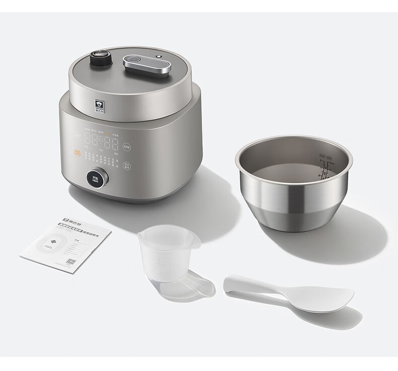 Kambach Pure Titanium Inner Pot Electric Pressure Cooker High-Pressure Rice Cooker Baby-Safe Smart Multi-Function Cooker Household Exhaust-Free Large Capacity 4-5L Soup Cooker 22