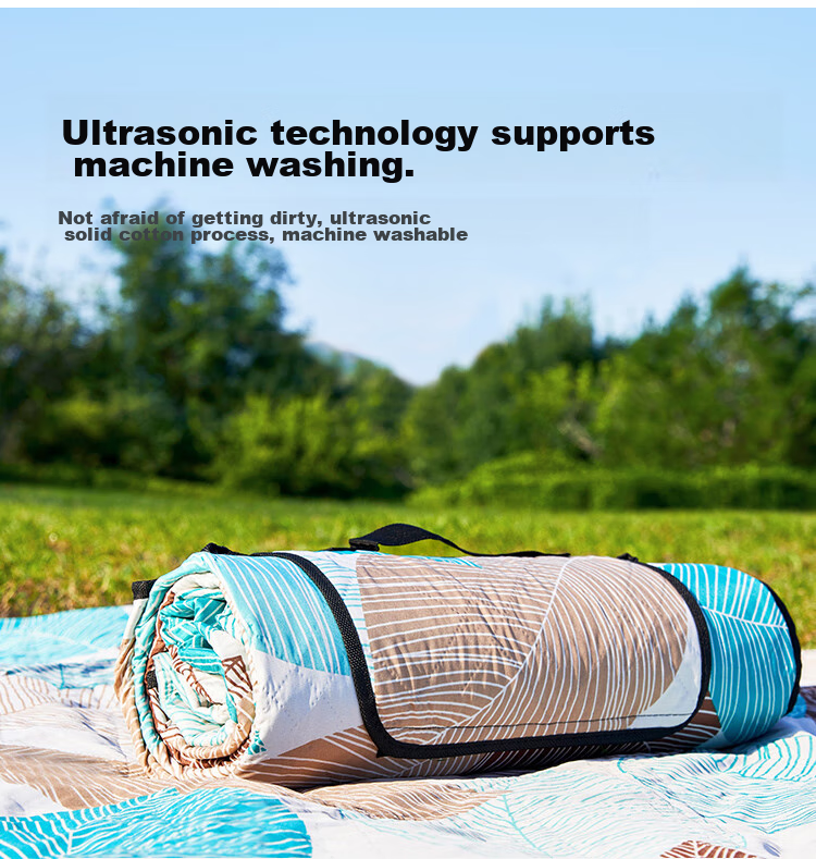 WhitePeak Ultrasonic Picnic Mat, Triple-Layer Thickened Moisture-Proof Mat, Park Leisure Mat, Large Area Suitable for Multiple People to Lie o 3