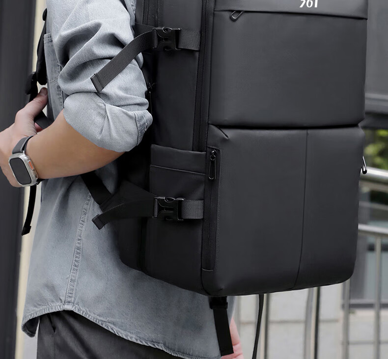 361° Backpack Men's Business Large Capacity Dual Shoulder Bag Independent Laptop Compartment Commuter Travel Casual Bag 9