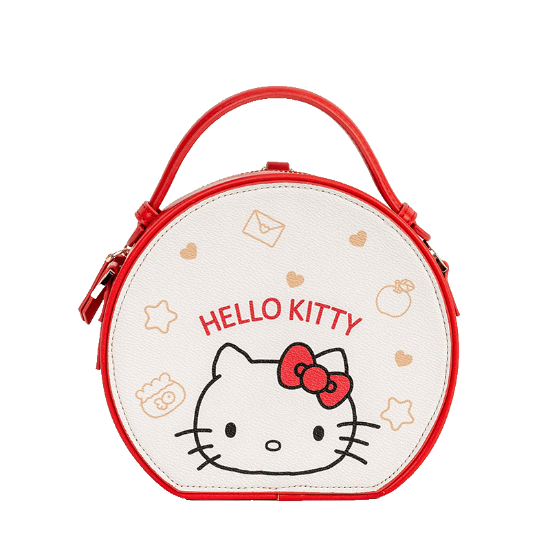SANRIO Hello Kitty Small Round Shoulder Crossbody Bag Circular Mini Luxury Handbag New Year Gift