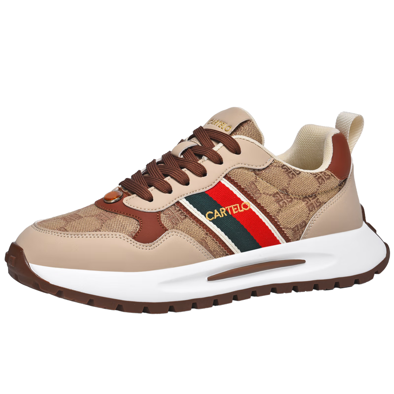 CARTELO Men's Casual Sports Sneakers, New Autumn And Winter Classic Retro Versatile Dirty Shoes, Outdoor Hiking Jogging New Style