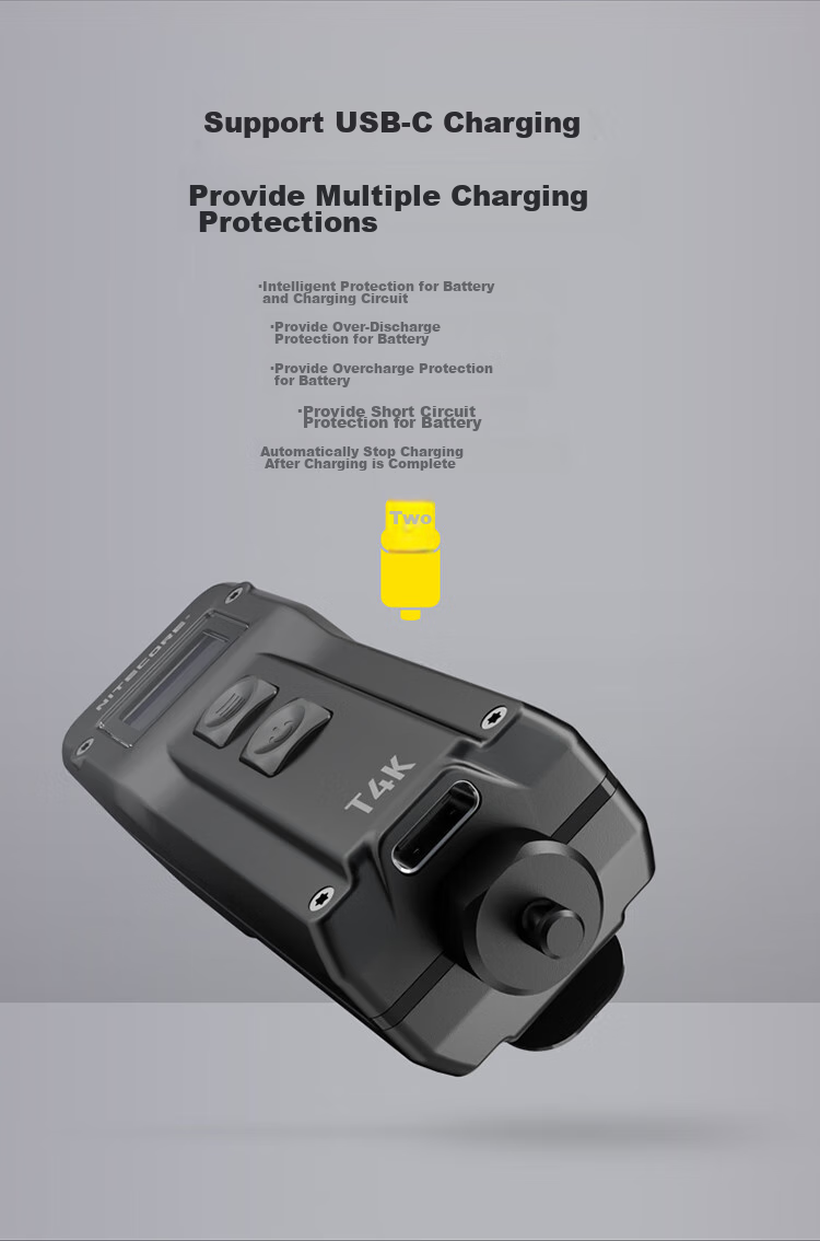 NITECORE T4K Keychain Light, Compact Flashlight, High-Intensity Portable Outdoor Illumination Lamp 15