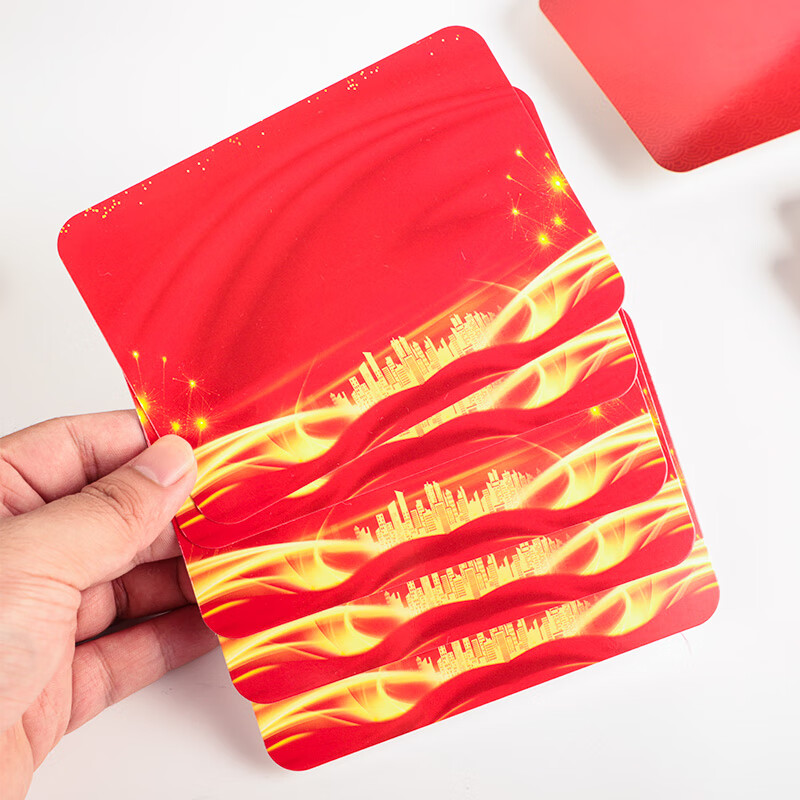 Geshan Host Large Speech Cards for Annual Meetings 2025, New Year's Eve Party, Wedding, Red Host Performance Cards, Universal Host Cards for Events And Parties, 30 Pieces