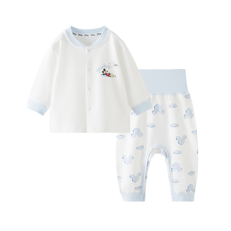 Disney Kids Cotton Pajamas Baby Autumn Long Johns Boys Girls Homewear Set Infant Clothing Spring Autumn