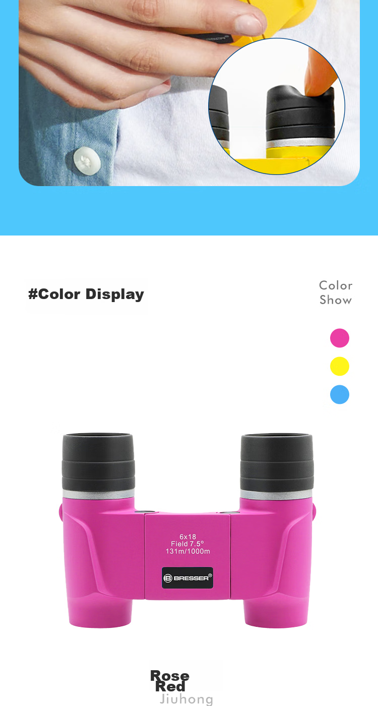 Bresser Children's Binoculars, High-Definition Telescope for Toddlers And Elementary School Boys, Outdoor Toy, Children's Day Gift 13