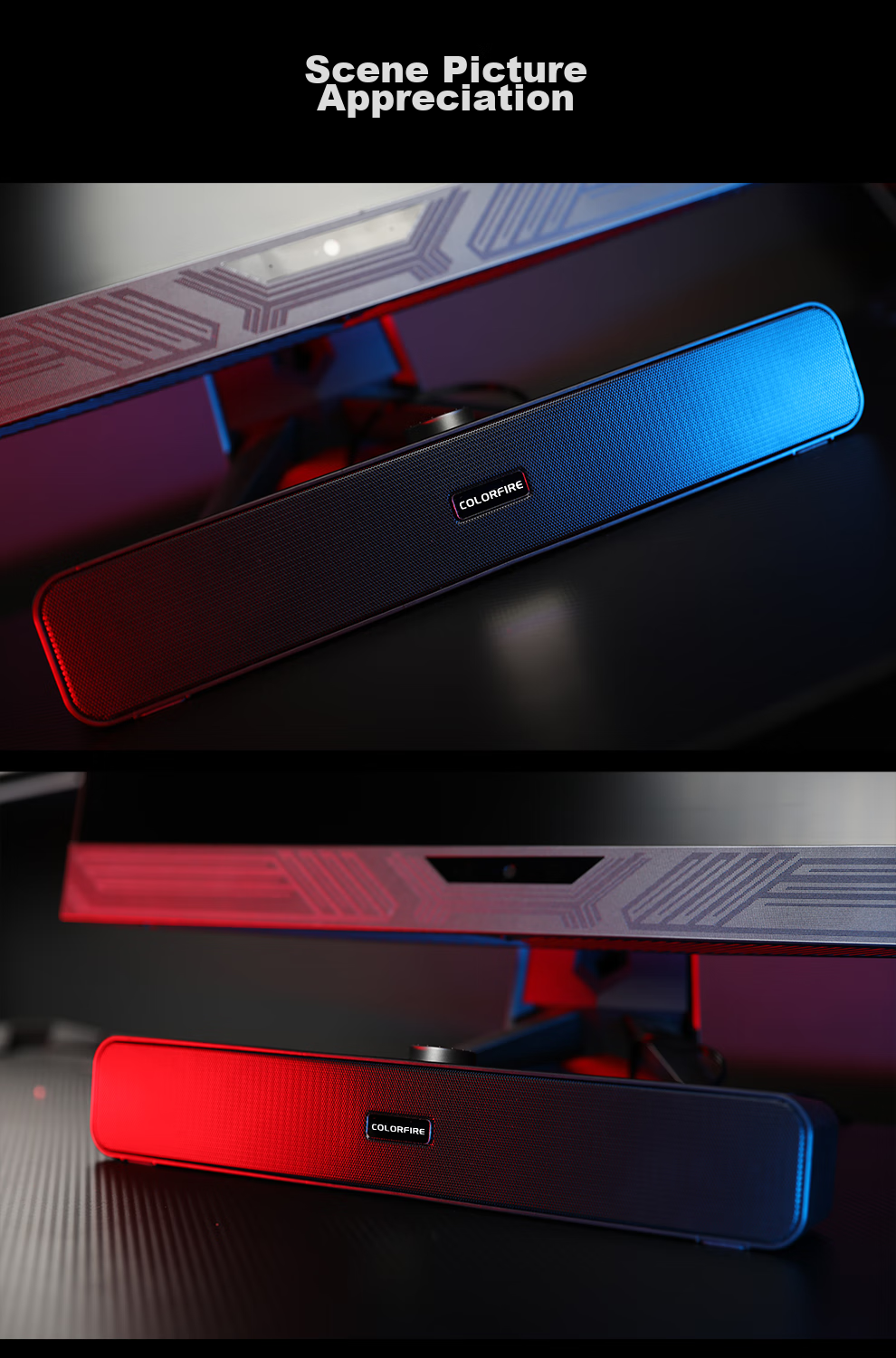COLORFIRE [100,000 Positive Reviews] Colorful Rainbow Gaming Computer Speakers for Home, Desktop, Laptop, Ultra Bass Subwoofer for Online Classes, External Wired Small Speakers CSP-5201 8