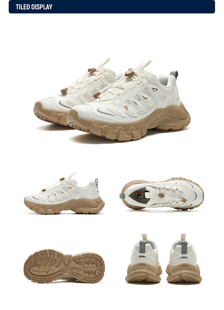 FILA Official Women's Mushroom Dad Sneakers 2026 Spring Casual Sports Shoes 38