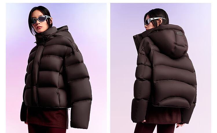 BOSIDENG Women's 25th Anniversary Winter Puffer Thickened Hooded Down Jacket B250243102 Hot Sale Mall Edition 6