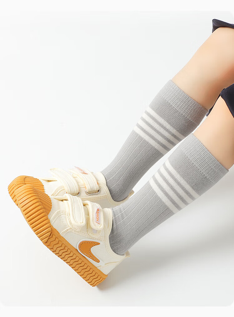 LangSha Kids Socks Girls Warm Long Tube Socks Autumn Winter New American Style Boys Student Calf Cotton Socks 2
