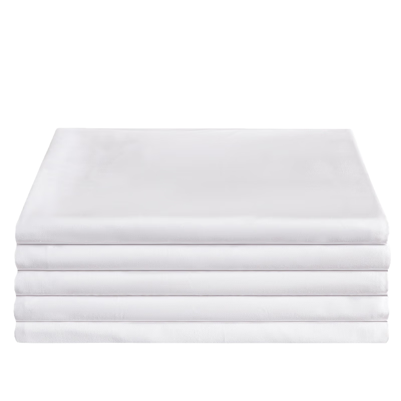 Aiwei Pure Cotton White Bed Sheet Single Double Home Hotel Skin-friendly White Bed Sheet Single Piece 230*250cm