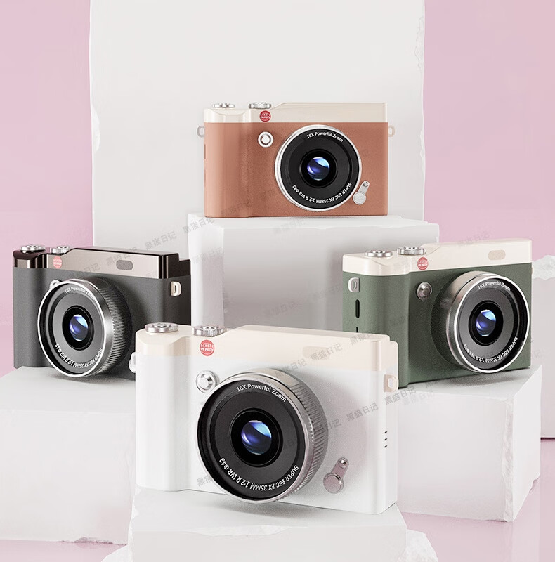 Black Cat Diary Snoopy SN15 Collaboration HD Digital Camera CCD Flip Rotating Retro Student Campus Mini Camera Entry-Level Cute Kids Card Camera Instant Gift 19
