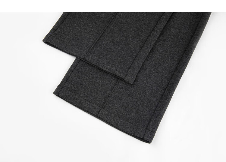 Demana [Mulberry Silk and Wool Blend] Winter Thickened Warm Straight-Leg Elastic High-Waist Comfortable Women's Casual Pants 7
