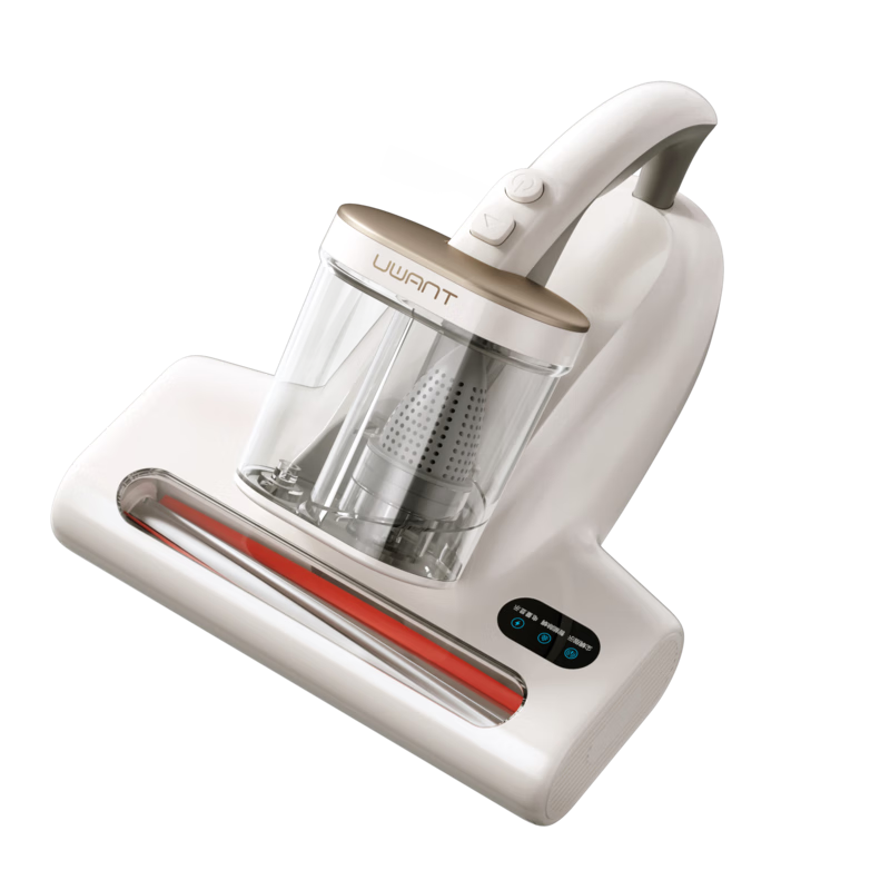UWANT Youwang Wireless Enhanced Ultrasonic Mite Removal Device with Hair Removal Cover Plate, Bed Vacuum Cleaner and Mite Removal All-in-One, UV Sterilization, Dual Cup Separation