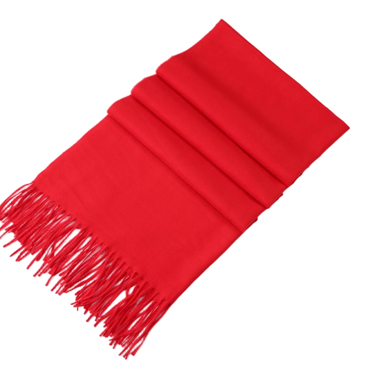 Jiayan [Annual Meeting Essential] Red Scarf Gift, Chinese Red Neck Warmer, Grand Opening Faux Cashmere Shawl