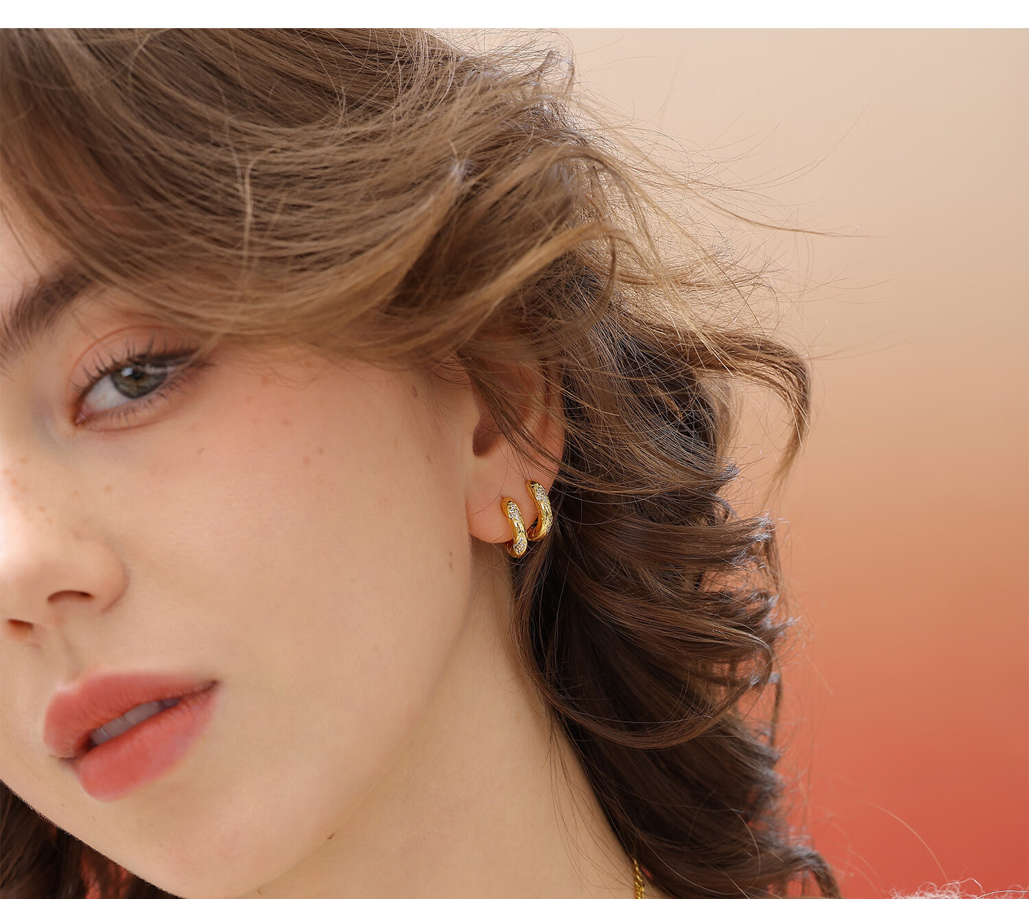 Arsis Snake Pattern Small Hoop Stud Earrings for Women Original Design Fashion Simple Versatile Earrings Birthday Gift for Girlfriend 9