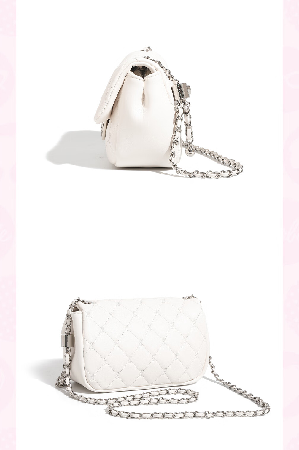 Barbie Women's Bag Luxury 2026 New Small Chanel Style Quilted Commuter Crossbody Shoulder Bag Birthday Valentine's Gift 9