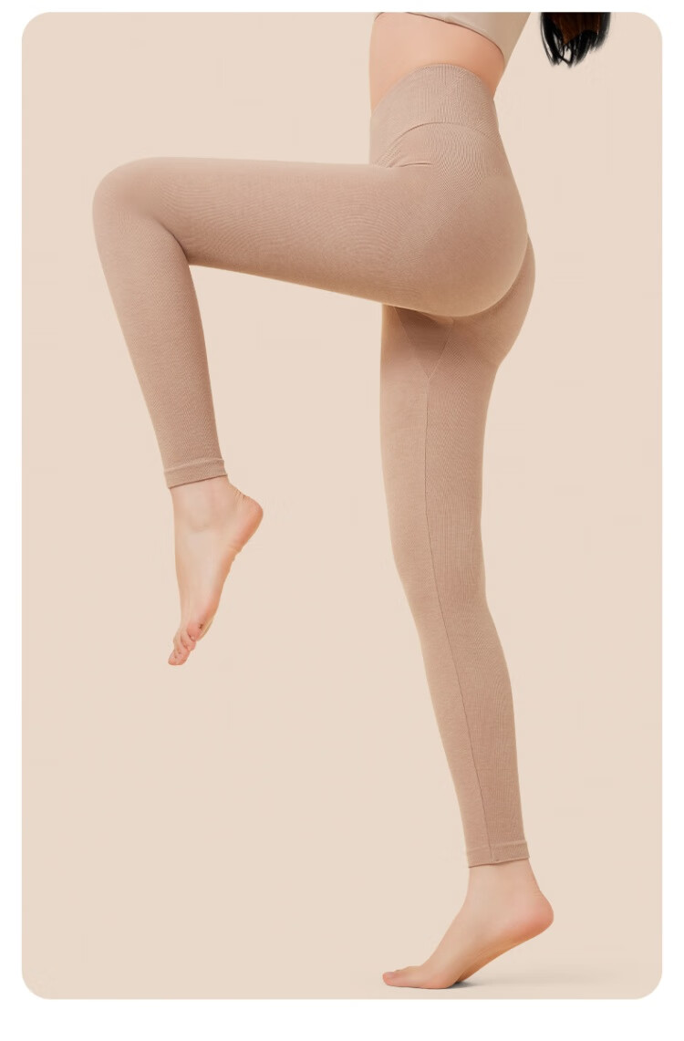 Herbal Original Color Women's Thermal High-Waist Cashmere Heat-Generating Slim Fit Autumn Winter Leggings 2025 19