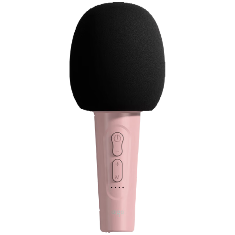 Aiguozhe K2 Girls' Pink Wireless Microphone, Home Karaoke Machine with Voice Changer, Karaoke Speaker, TV Douyin Live Streaming Noise Reduction Bluetooth Singing Microphone All-In Entertainment System