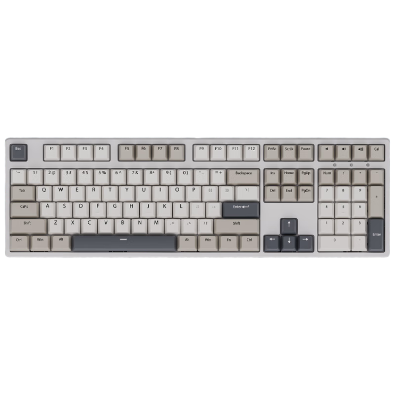 Ikbc Z108 Wireless Mechanical Keyboard, 108 Keys, Gaming And Office Keyboard, Good Typing Feel, Computer Peripheral, Starry Gray Brown Switches, Wireless