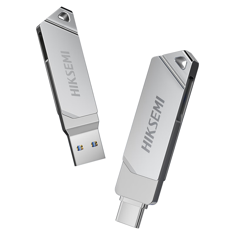 HIKVISION 64GB Type-C USB 3.2 Dual Interface Mini USB Flash Drive S220 220MB/s Read Speed Compatible with Huawei Apple Phones and Computers High-Speed USB Drive
