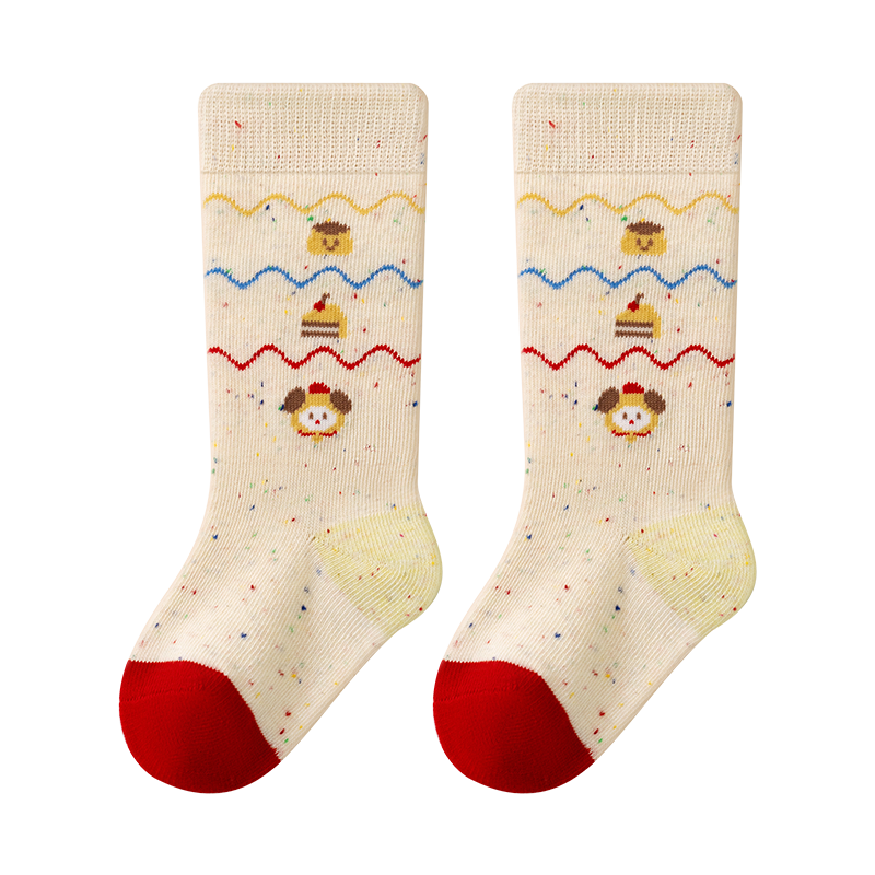 Growth Baby Socks Pure Cotton Seamless Spring Autumn Girls Long Tube Non-Restrictive A-Class Fall Children's Long Socks Infant Calf Socks