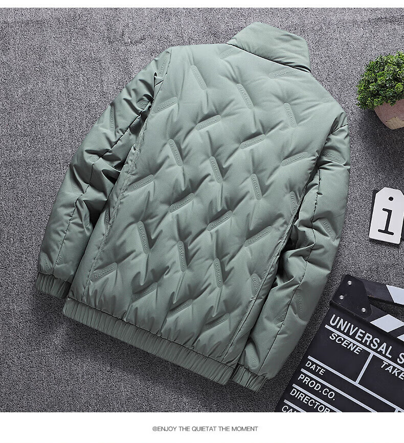 JEEP SPIRIT Men's Autumn Winter Down Jacket Warm Duck Down Coat Trendy Stand Collar 8