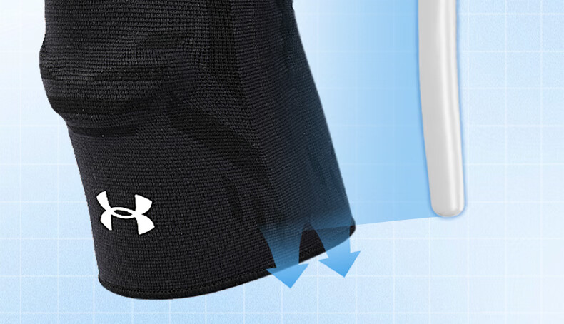 Under Armour Knee Brace Sports Warm Running Meniscus Basketball Football Badminton Patella Mountaineering Knee Joint Support for Men and Women 2