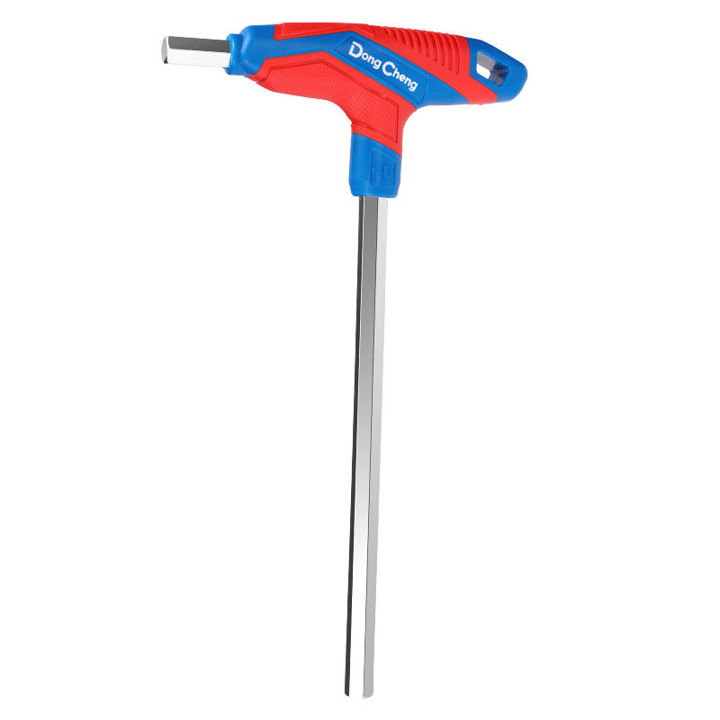 Dongcheng T-Handle Flat Head Hex Key Wrench 10mm Household Hex Screwdriver