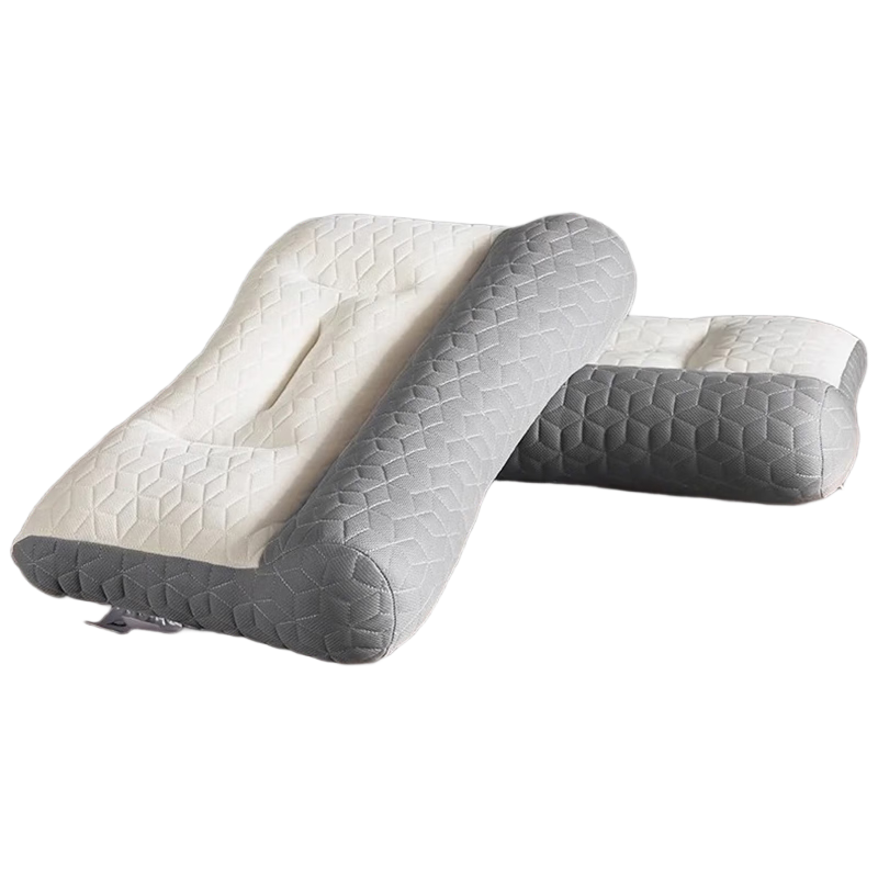 Hodo Anti-Traction Natural Latex Pillow Core Neck Support Pillow Adult Pair Cervical Pillow Core Two-Pack