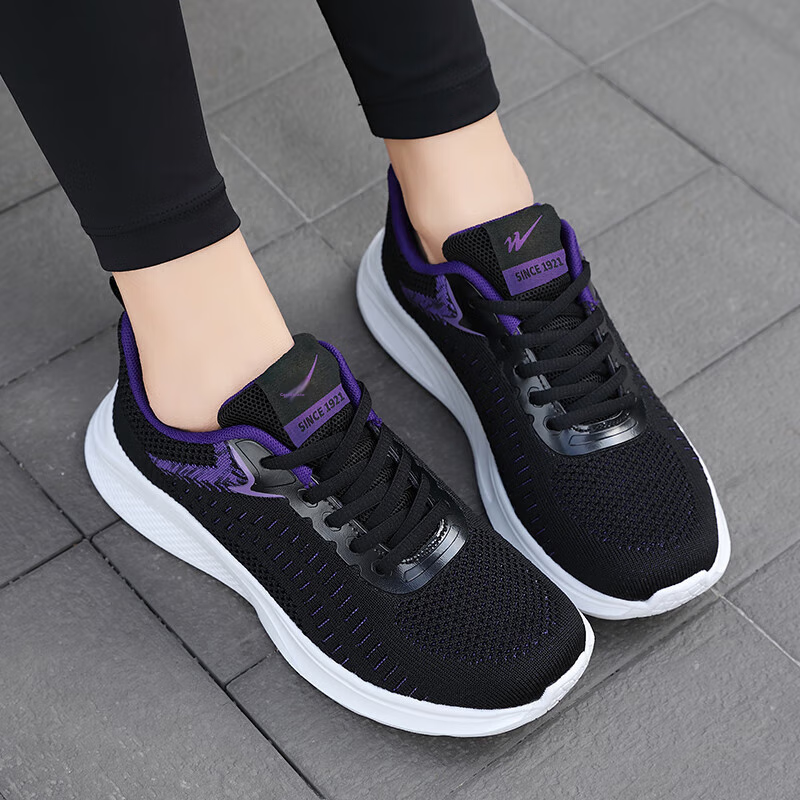 Женские кроссовки Shuangxingbate, весна-осень, сетчатый верх Flyknit, удобные, легкие, дышащие, повседневные, амортизирующие, износостойкие, для бега и путешествий