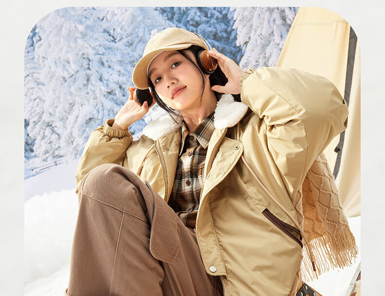 361° Women's Winter Fleece-Lined Retro Snow Boots Thick-Soled Casual Dad Sneakers 682446704B-6 2