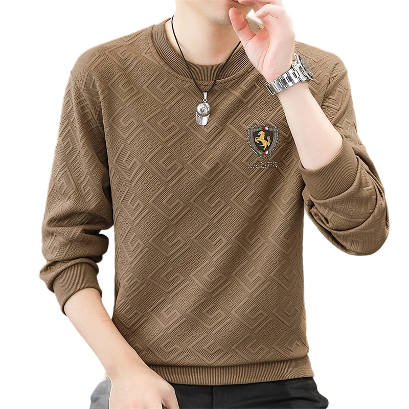 PLAYBOY Sweatshirt, Men's Jacket, Spring Men's Long-Sleeve T-Shirt, Trendy Sports Base Layer, Round Neck Casual Top