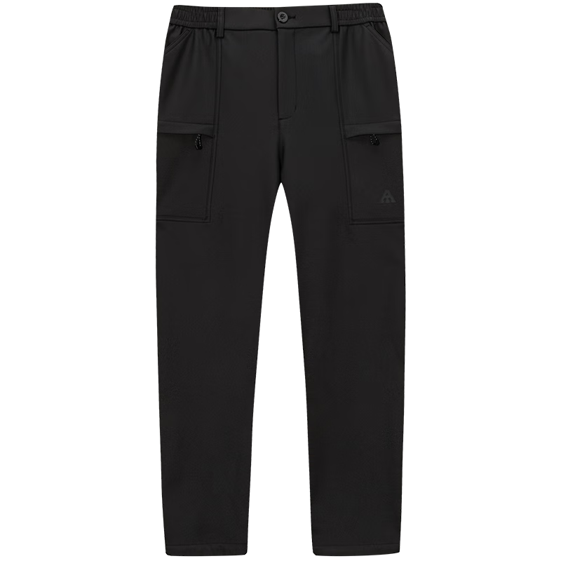 Anta Mountain Shell Pants | Earth Shell 3.0 Water-Repellent Warm Fleece Men's Woven Durable Outdoor Sports Pants