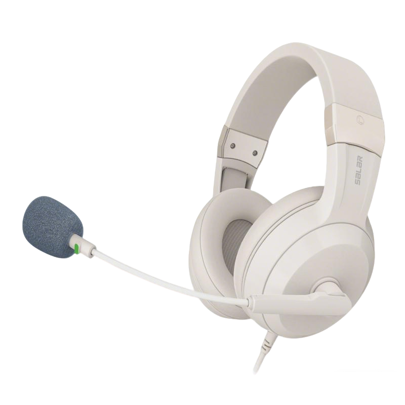 SaLaR K7 Wired Headset Microphone Karaoke Earphones with Sound Card Live Streaming Recording Monitoring Type-C for Apple Huawei Xiaomi