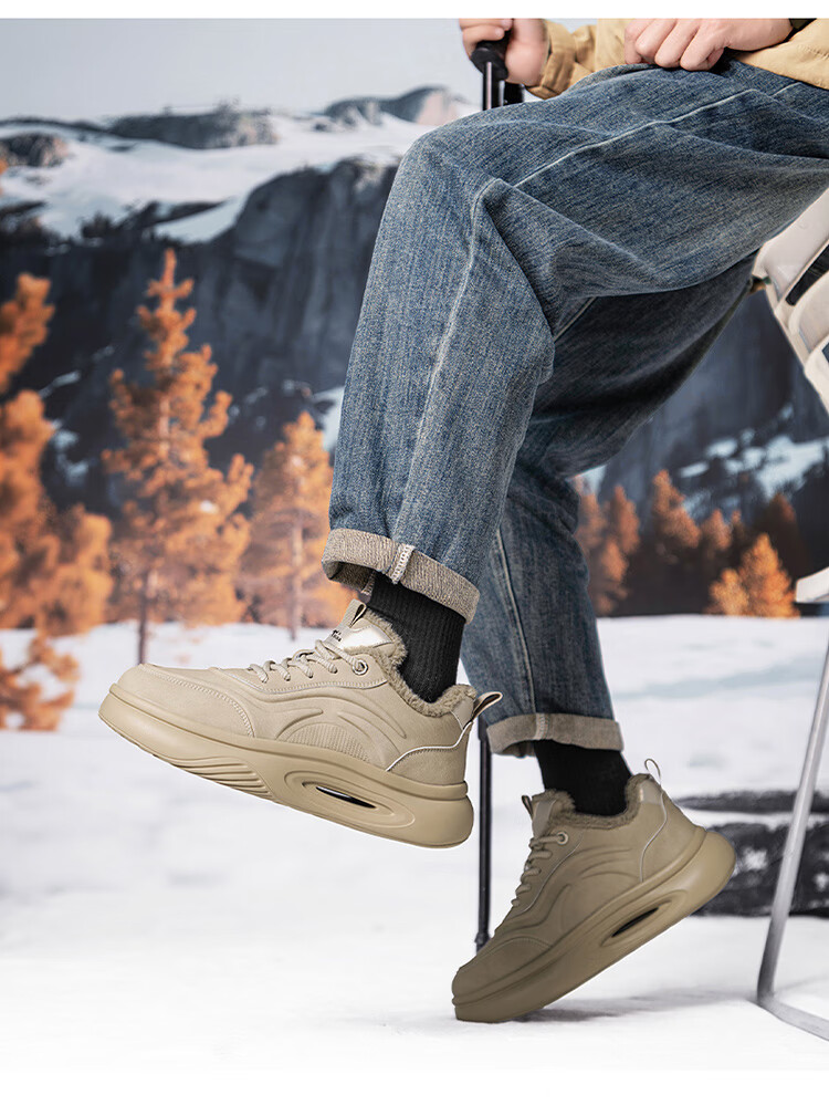 Bull Family Men's Shoes 2026 Spring New Trendy Fashion Durable Casual Soft Sole Height Increasing Versatile Sports Shoes 23
