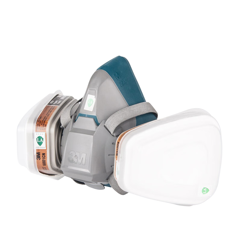 3M 6502 Silicone Gas Mask, Laboratory Protection against Toxic Gases, Paint-Specific Chemical Dust Respiratory Protectio