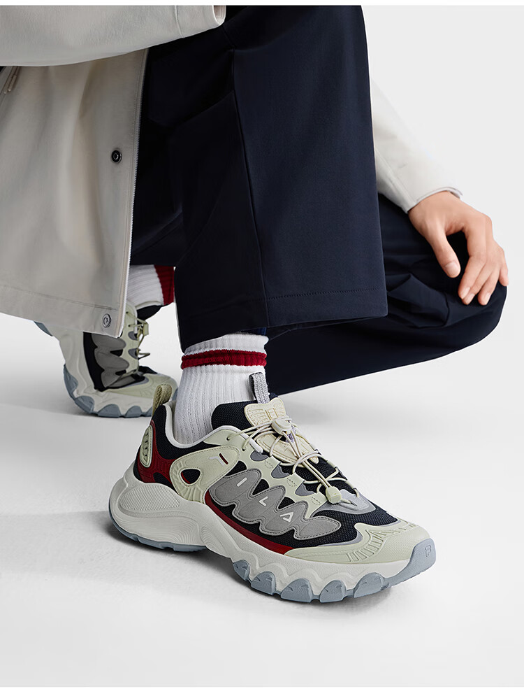 FILA Official Men's Mushroom Dad Sneakers 2026 Spring Casual Sports Shoes 34