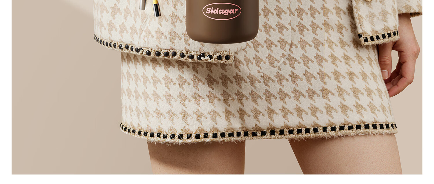 Shidajia Ins Style High-Value Stainless Steel Insulated Water Bottle for Women Portable Large Capacity Straw Cup Student Coffee Mug 21