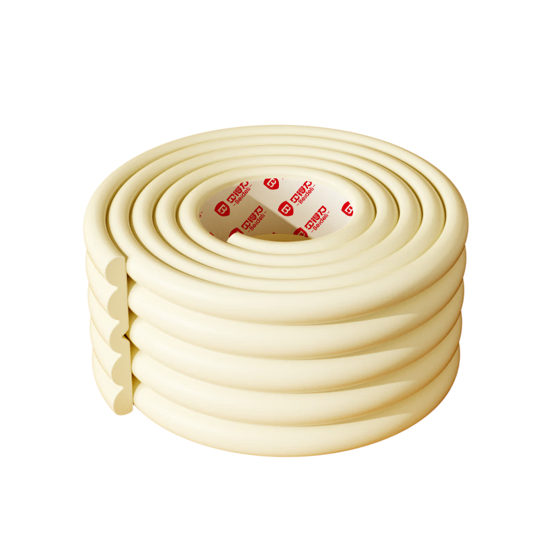 BEIDELI Multifunctional Anti-Collision Strip Baby Household Table Cabinet Safety Protective Strip Self-Adhesive W-Shaped Off-White 2 Meters