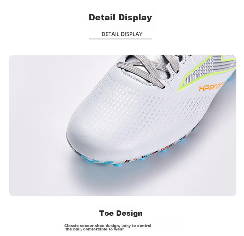 JOMA Spanish Soccer Cleats for Men, Adults And Youth, FG Long Studs, Non-Slip, Wear-Resistant, Professional Football Training Shoes, White And Silver, Size 43 12
