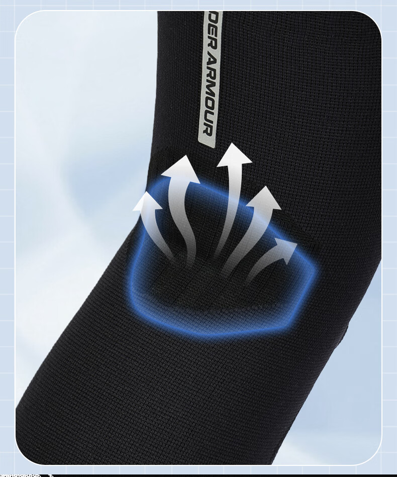 Under Armour Knee Brace Sports Warm Running Meniscus Basketball Football Badminton Patella Mountaineering Knee Joint Support for Men and Women 6